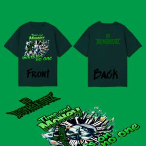 Time & Money Waits on No One T-Shirt by No Distraxionz